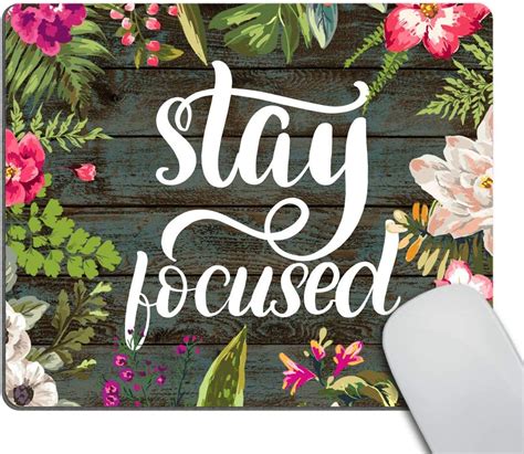 Amazon Smooffly Gaming Mouse Pad Custom Stay Focused Inspirational