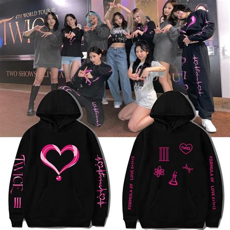 Twice 4th World Tour Iii Concierto Que Rodea El Mismo Estilo Jersey Sudadera De Los Hombres Y