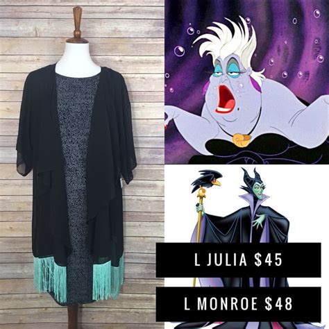 Disney Inspired Lularoe Outfit Villains Monroe Over Julia Come Shop