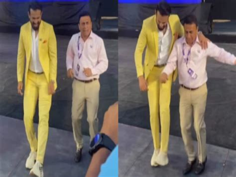 Irfan Pathan and Sunil Gavaskar dance to RRR Naatu Naatu song in IPL ...