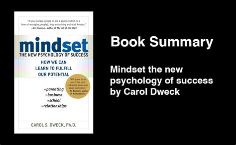 Mindset By Carol Dweck - Book Summary - love-startups