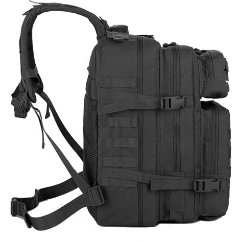 YAKEDA Sac à dos tactique militaire noir 45l Rangement optimal et