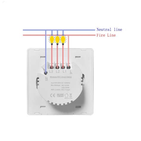 Somgoms Smb Wr Tuya Wifi Rf Gang Push Button Wall Light Switch Eu