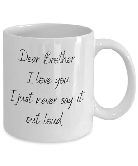 Dear Brother Mug Funny Brother Mug Brothers Birthday Etsy