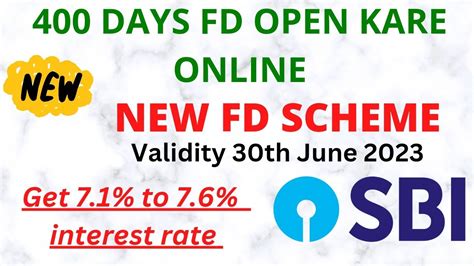 SBI NEW FD SCHEME HOW TO OPEN 400 DAYS FD IN SBI ONLINE YONO SBI SE