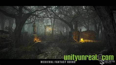 Unity Asset – [HDRP] Medieval Fantasy Ruins - Dark Forest Environment