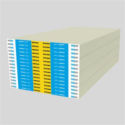 USG Knauf Sheetrock Standard Gypsum Board For False Ceiling Thickness