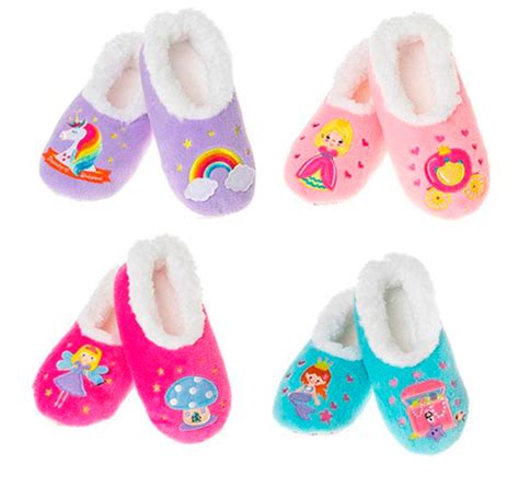 Girls Snoozie Slippers Girls Kids Slippers Princess Etsy