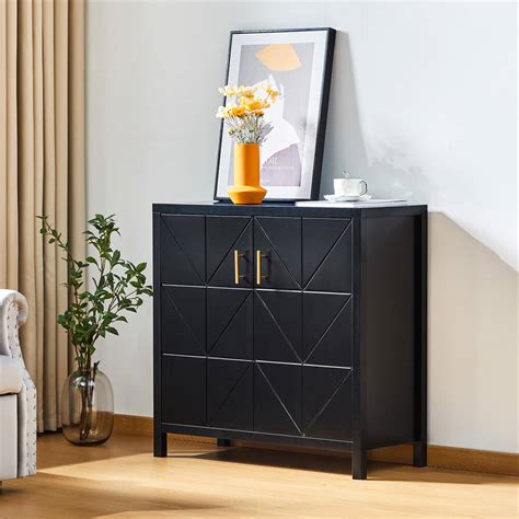 Modern Wood Storage Cabinet Kitchen Sideboard with 2 Doors – GiraTree