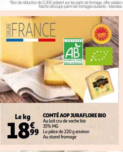 Promo Comt Aop Juraflore Bio Chez Auchan Icatalogue Fr