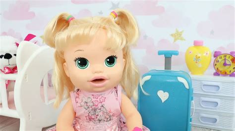 BABY ALIVE SARA COMILONA ARRUMANDO A MALINHA PRA VIAJAR YouTube