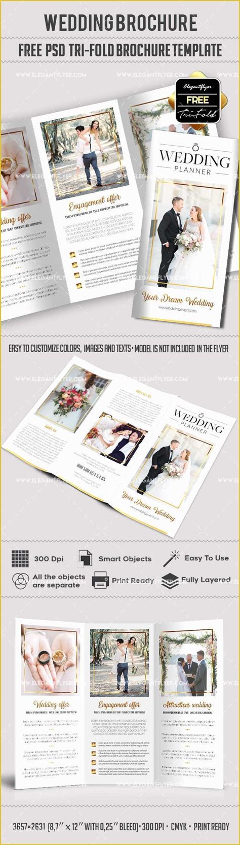 Free Tri Fold Wedding Brochure Templates Of 28 Of 2 Fold Wedding Program Template Free ...