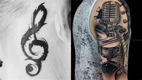 Music Tattoo Designs For Men On Paper