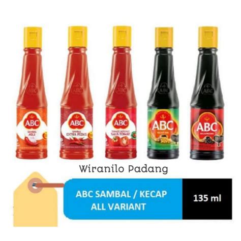 Jual Kecap Dan Saus Botol ABC Varian 135ml Shopee Indonesia