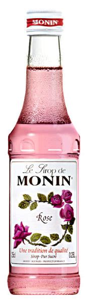 Syrop ROSE MONIN 0 25 l różany Konesso pl