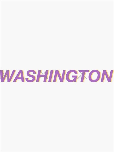 Washington Uw Colors Sticker By Jaden748 Redbubble