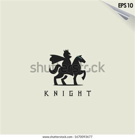 Knight Horse Logo Design Knight Horse Stock Vector (Royalty Free ...