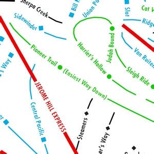 Sugar Bowl Ski Map Art, Lake Tahoe, Reno, Sugar Bowl California ...