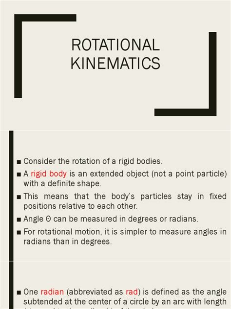 Rotational Kinematics | PDF | Rotation Around A Fixed Axis | Acceleration