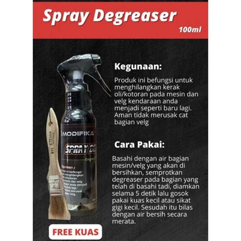 Jual Spray Degreaser Cairan Semprot Pembersih Kerak Mesin Atau Velg