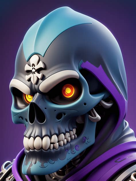 Premium Free ai Images | skull reaper mascot logo design esport ...