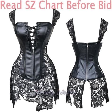 BUSTIER CORSET LINGERIE Burlesque sexy corset Bustier guêpière