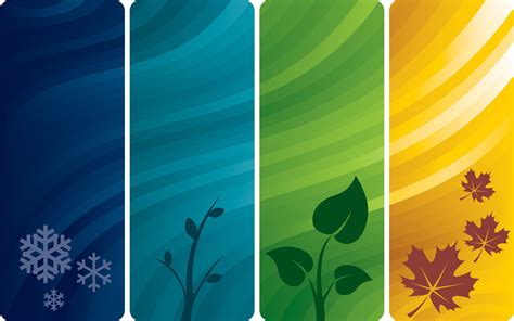 Abstract Backgrounds Seasons Poster Abstract