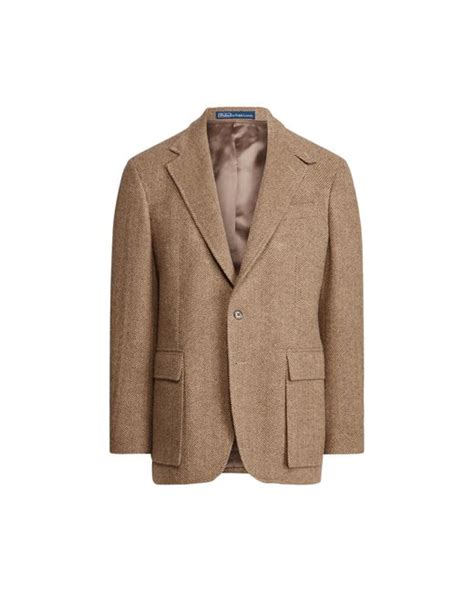 Ralph Lauren Wool The Rl67 Herringbone Jacket In Brown For Men Lyst