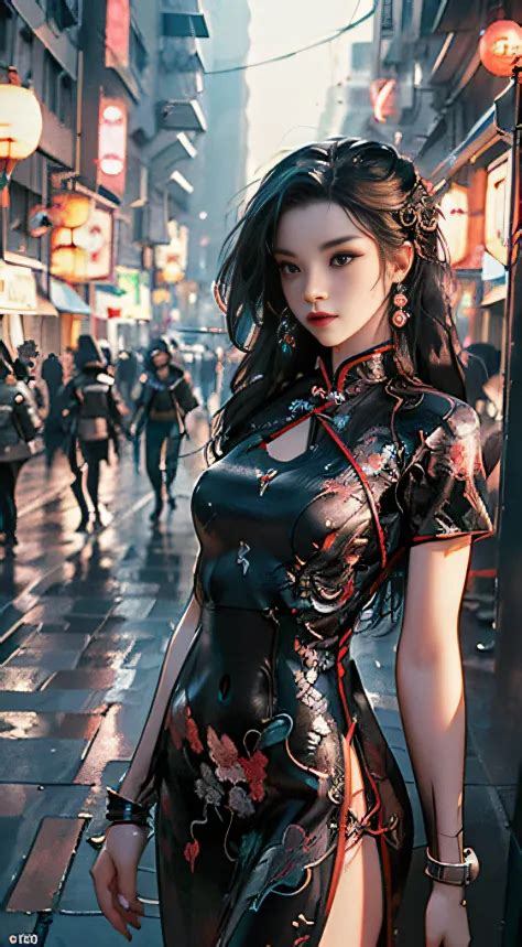 国风性感旗袍chinese Sex Cheongsam Seaart Ai Model