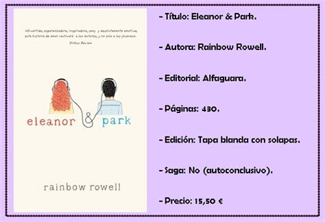 Iceberg De Papel Reseña 14 Eleanor And Park De Rainbow Rowell