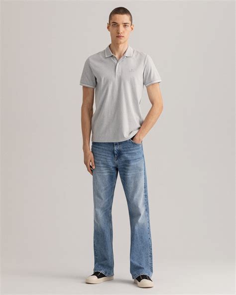 Gant Erkek Gri Regular Fit Polo L Pamuk Sleet Gray Polo