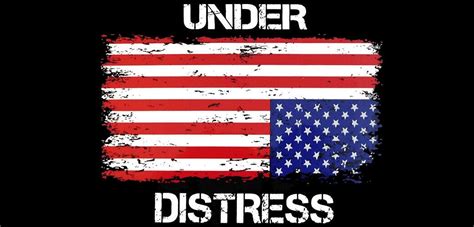 Lot of 6 Under Distress USA Upside Down Flag Vinyl Decal Bumper Sticker ...