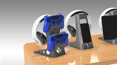 Stl File Headphone Tablet Phone And Ps Controller Stand D Printing