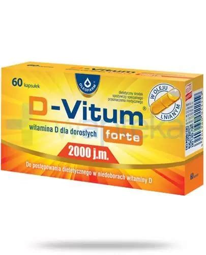 D Vitum Forte 2000 j m witamina D dla dorosłych 60 kapsułek ᐈ Cena