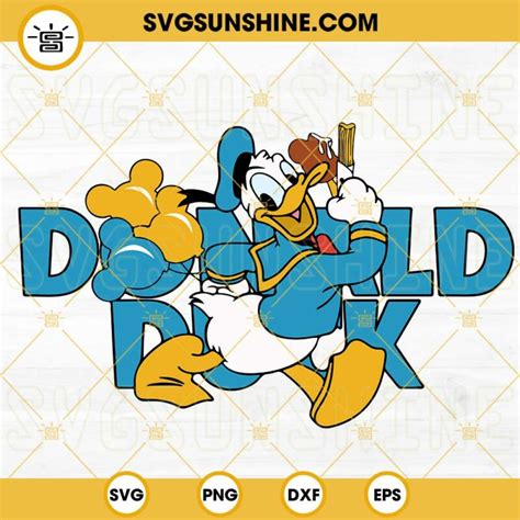 Donald Duck Svg Disney Ducky Svg Disney World Vacation Svg Png Dxf Eps