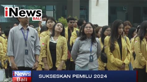 Sukseskan Pemilu 2024 KPU Denpasar Gandeng Mahasiswa Undiknas YouTube