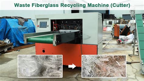 Waste Fiberglass Recycling Machine Fibreglass Cutter Youtube