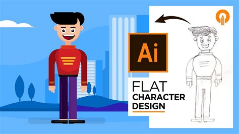 Flat Character Design In Adobe Illustrator 2020 Illustrator Tutorial Illustration Youtube