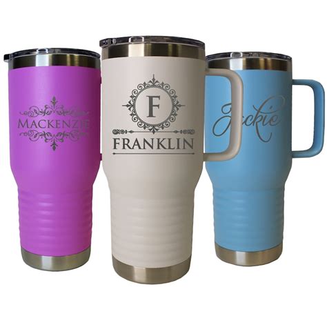 Custom Insulated Coffee Mug With Handle Oz Customized Etsy