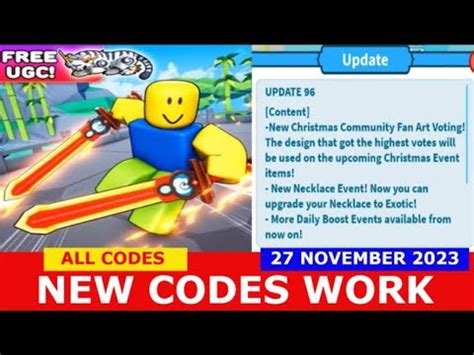 NEW CODES UPD 96 UPD Free UGC Weapon Fighting Simulator ROBLOX