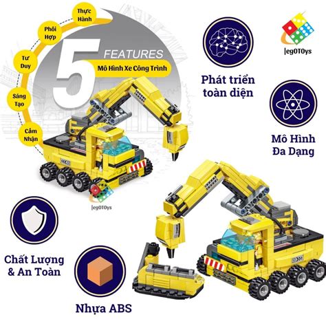 Mua Lego Xe Cần Cẩu Múc 1000+ Mảnh Ghép - Trọn Bộ Đồ Chơi Lego Lắp Ráp ...