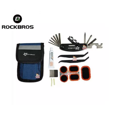 Rockbros Portable Bicycle Tyre Repair Kit Mini Multifunctional Repair