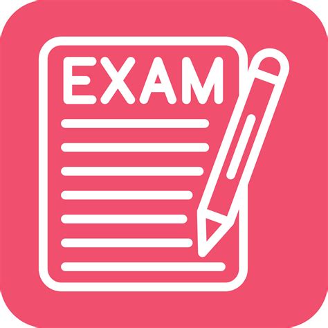 Exam Icon Vector Design Vector Art At Vecteezy