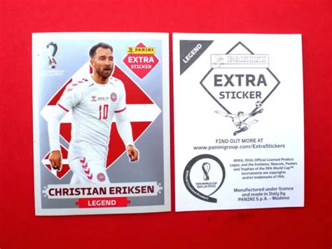 Panini Fifa World Cup Qatar Christian Eriksen Legend Extra Sticker