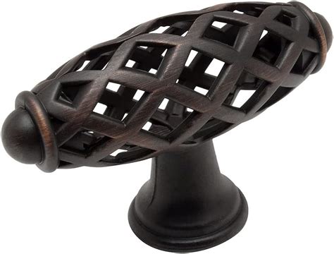 Cosmas Pack Orb Oil Rubbed Bronze Cabinet Hardware Birdcage Knob