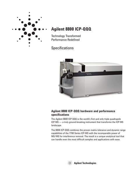 Agilent 8800 ICP QQQ