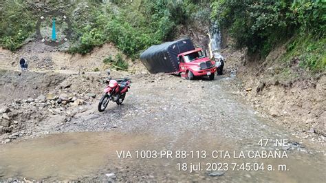 Paso restringido en la vía Mocoa San Francisco por derrumbos y