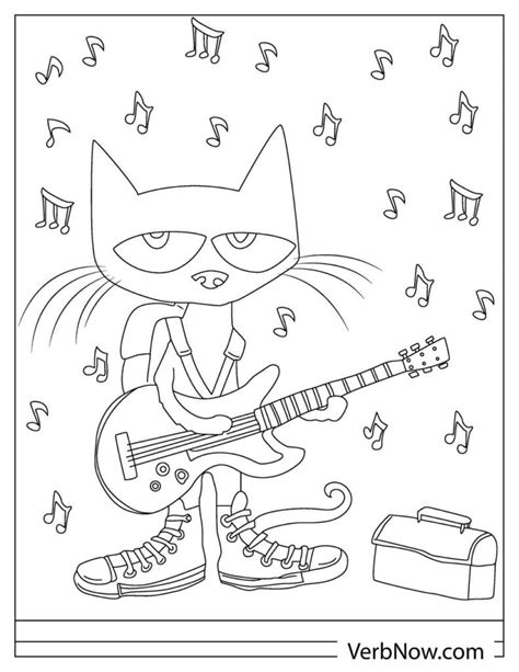 Free PETE THE CAT Coloring Pages & Book for Download (Printable PDF ...