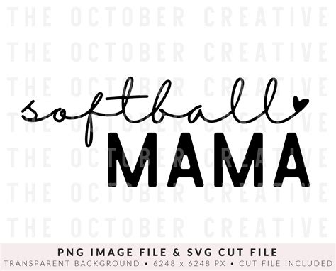 Softball Mama Svg Png Softball Mom Svg Mama Svg Sports Svg Etsy