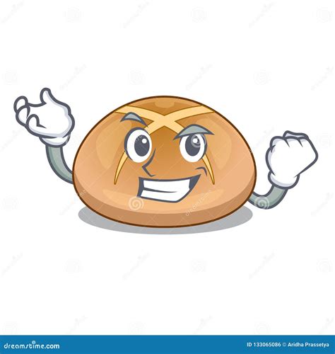 Successful The Hot Cross Buns Character Homemade Stock Vector Illustration Of Funny